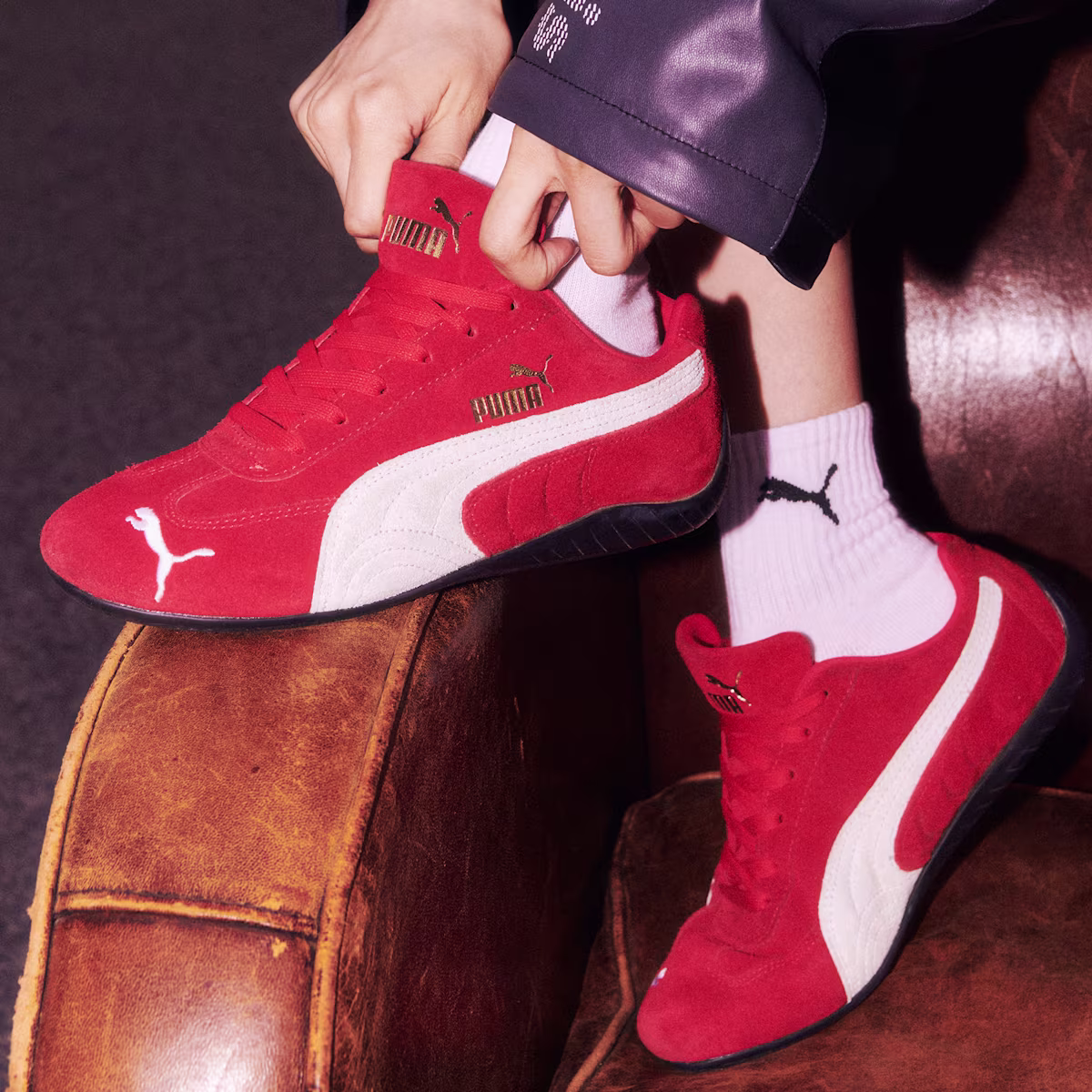 Puma Speedcat OG damskie – czerwone sneakersy inspirowane motorsportem