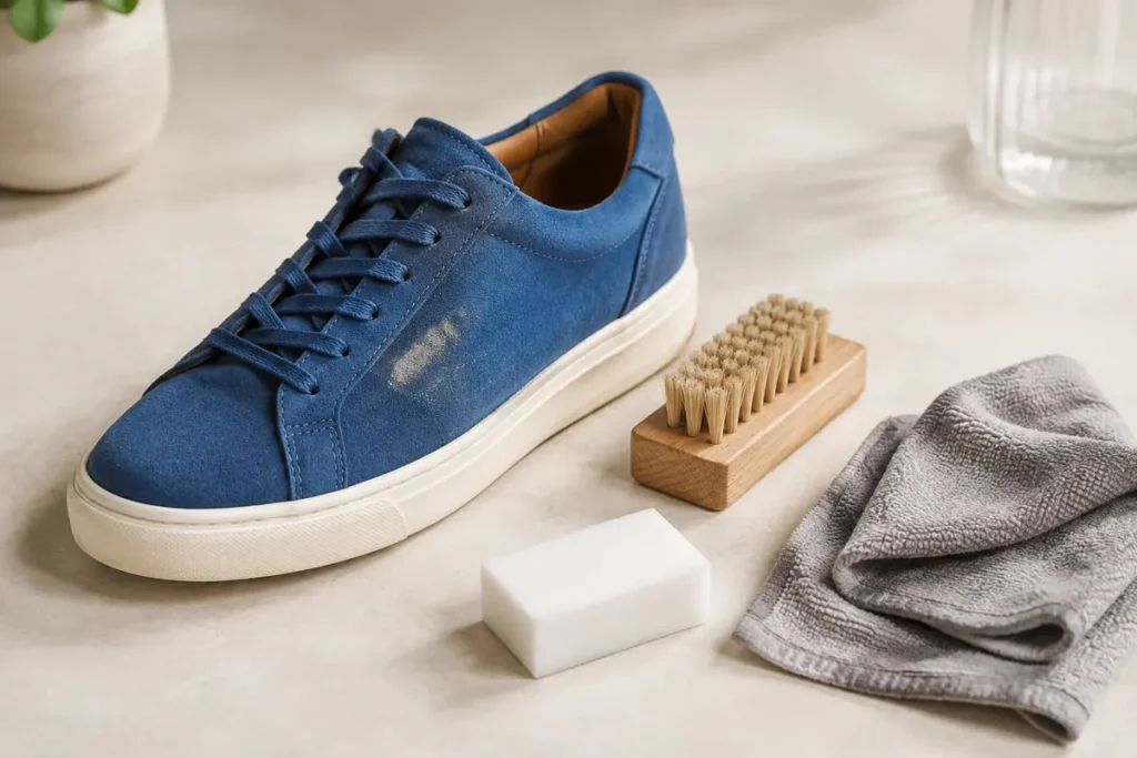 Jak usuwać plamy z zamszowych sneakersów?