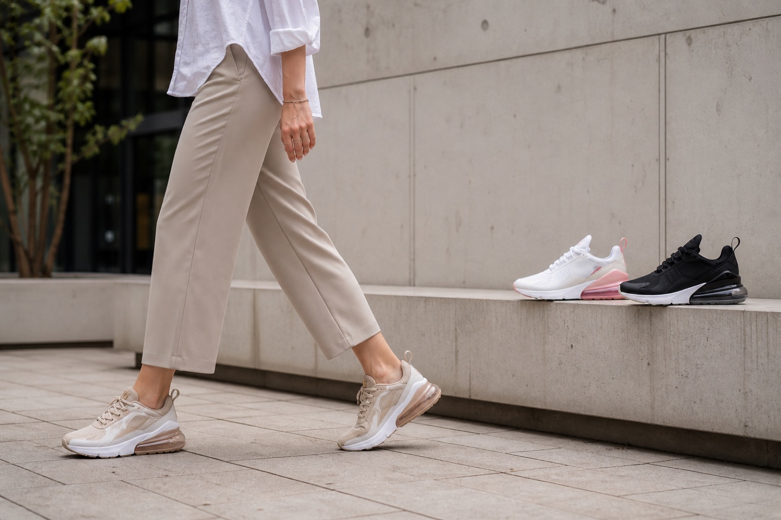 Inspiracja stylizacyjna Nike Air Max 270 – trzy warianty kolorystyczne